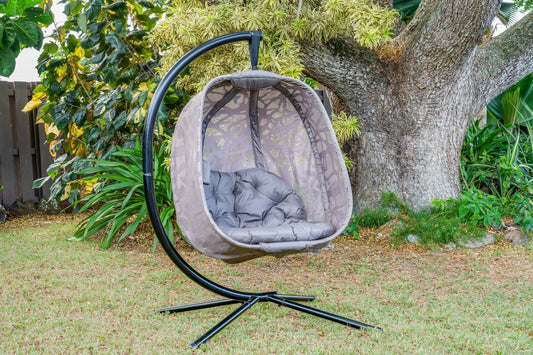 Flower House Branch Hanging Egg Chair with stand - Outdoor Oasis