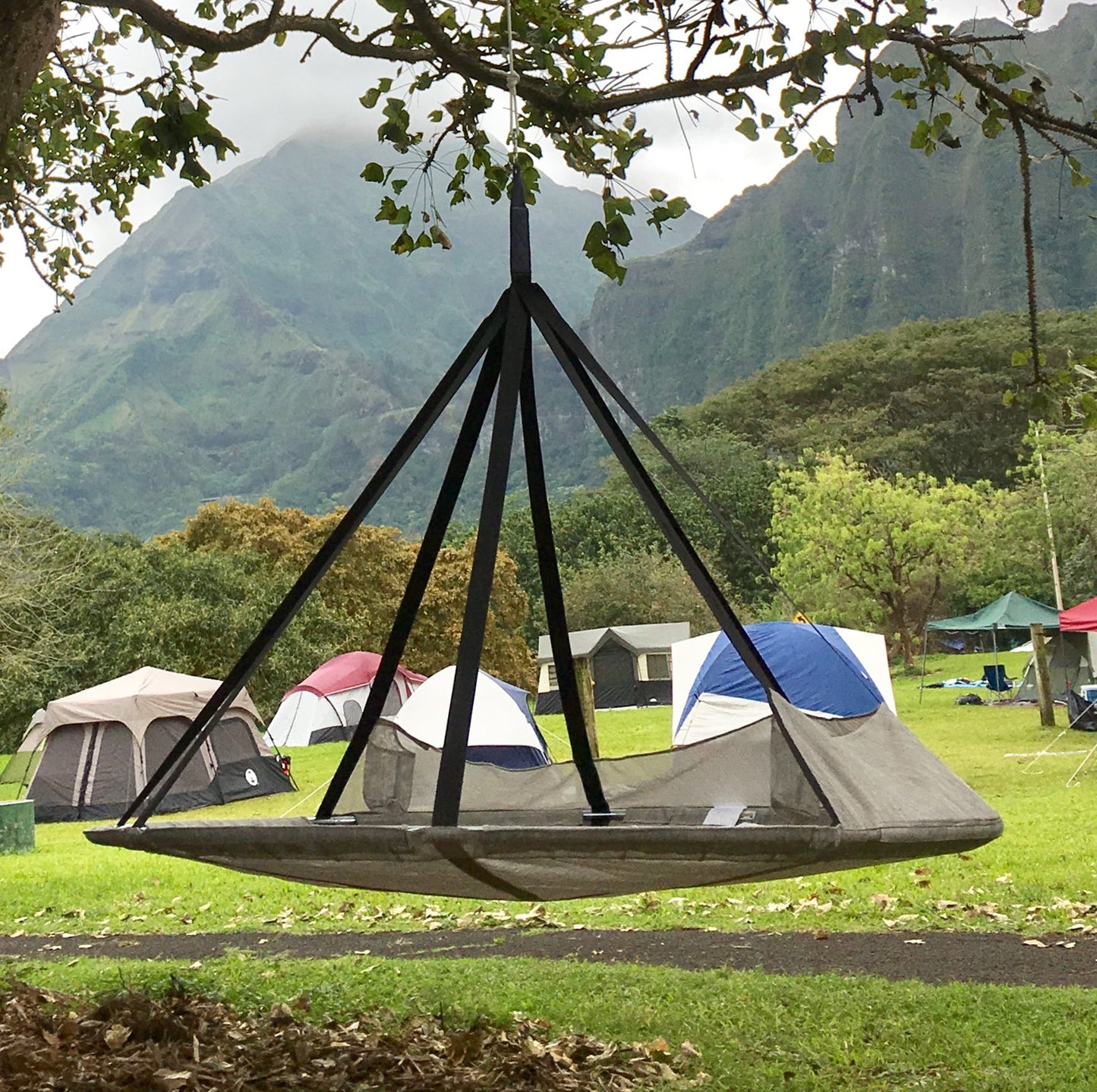 FlowerHouse Hanging Hammock Flying Saucer - no stand - Outdoor Oasis