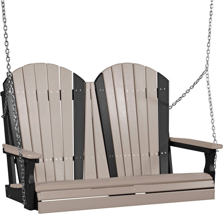 LuxCraft 4' Adirondack Swing - Outdoor Oasis