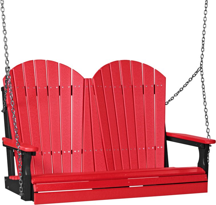 LuxCraft 4' Adirondack Swing - Outdoor Oasis