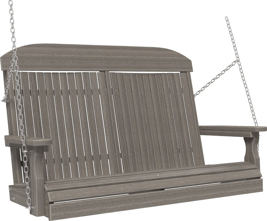 LuxCraft 4' Classic Swing - Premium Woodgrain Line - Outdoor Oasis
