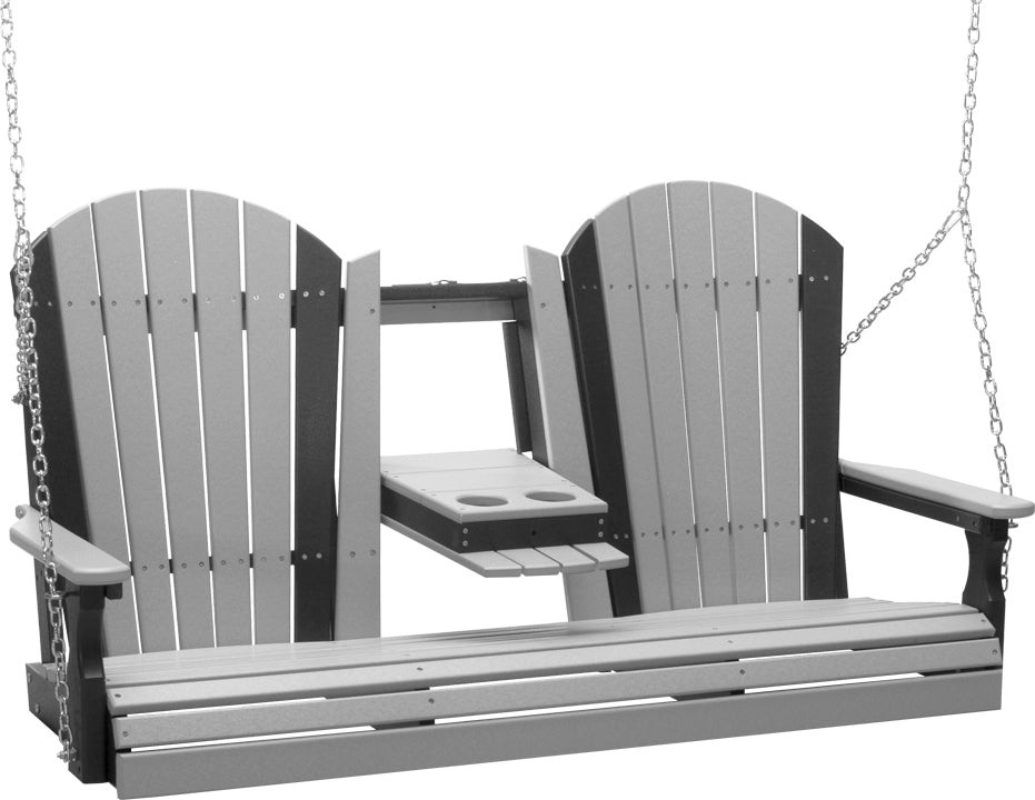 LuxCraft 5' Adirondack Swing - Outdoor Oasis