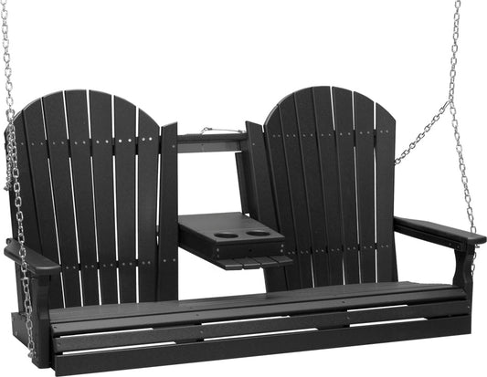 LuxCraft 5' Adirondack Swing - Outdoor Oasis