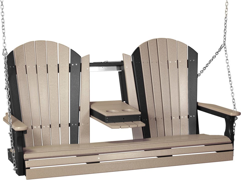 LuxCraft 5' Adirondack Swing - Outdoor Oasis