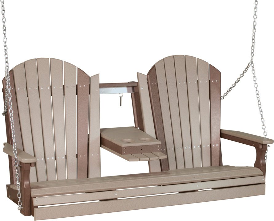 LuxCraft 5' Adirondack Swing - Outdoor Oasis