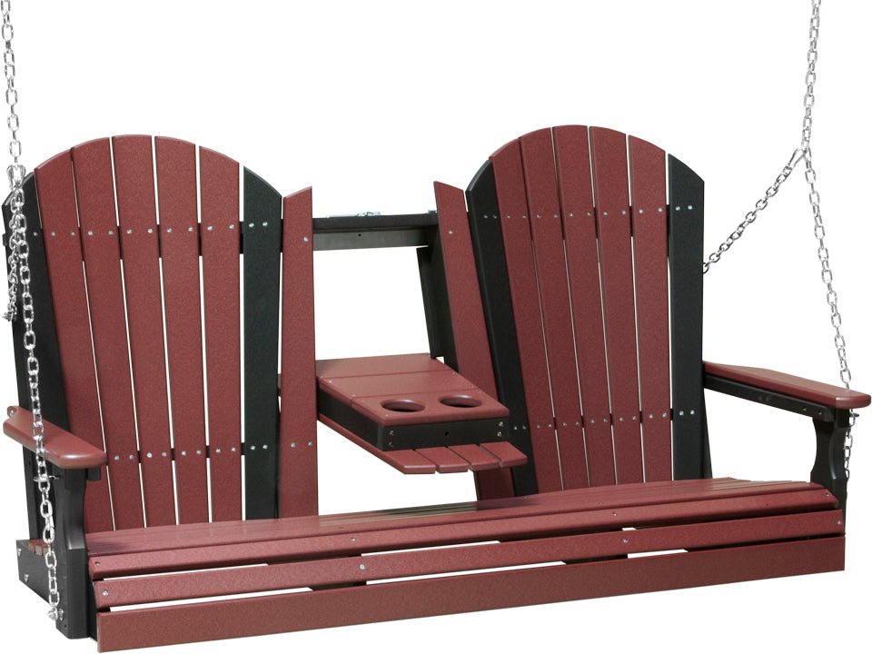 LuxCraft 5' Adirondack Swing - Outdoor Oasis