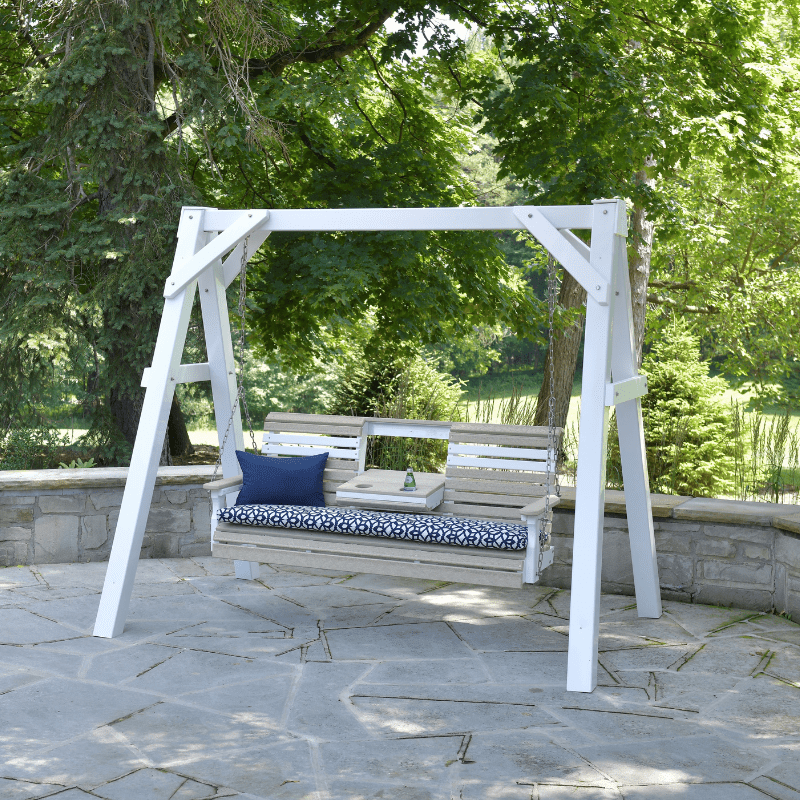 LuxCraft 5' Plain Swing - Premium Woodgrain Line - Outdoor Oasis