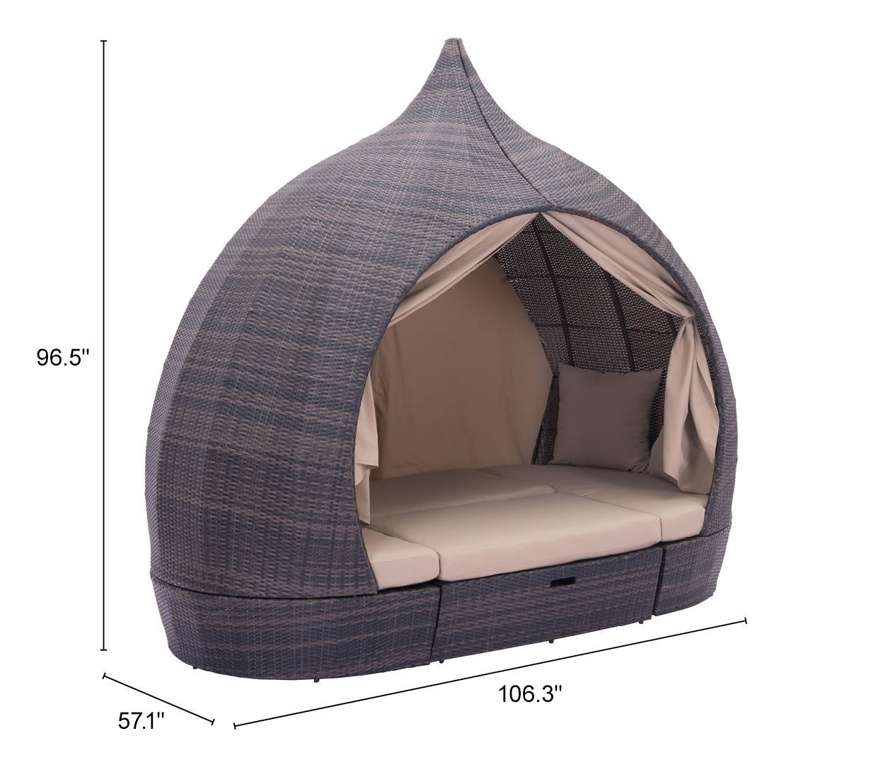 Zuo Majorca Daybed - Outdoor Oasis