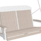 LuxCraft 4' Classic Swing - Premium Woodgrain Line - front view in birch and white