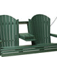 LuxCraft 5' Adirondack Swing - front view in green