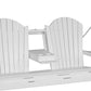 LuxCraft 5' Adirondack Swing - front view in white