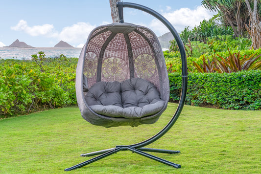 FlowerHouse Hanging Egg Chair - Dreamcatcher with stand