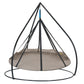 FlowerHouse Hanging Hammock Flying Saucer with Stand - view with stand and saucer connected