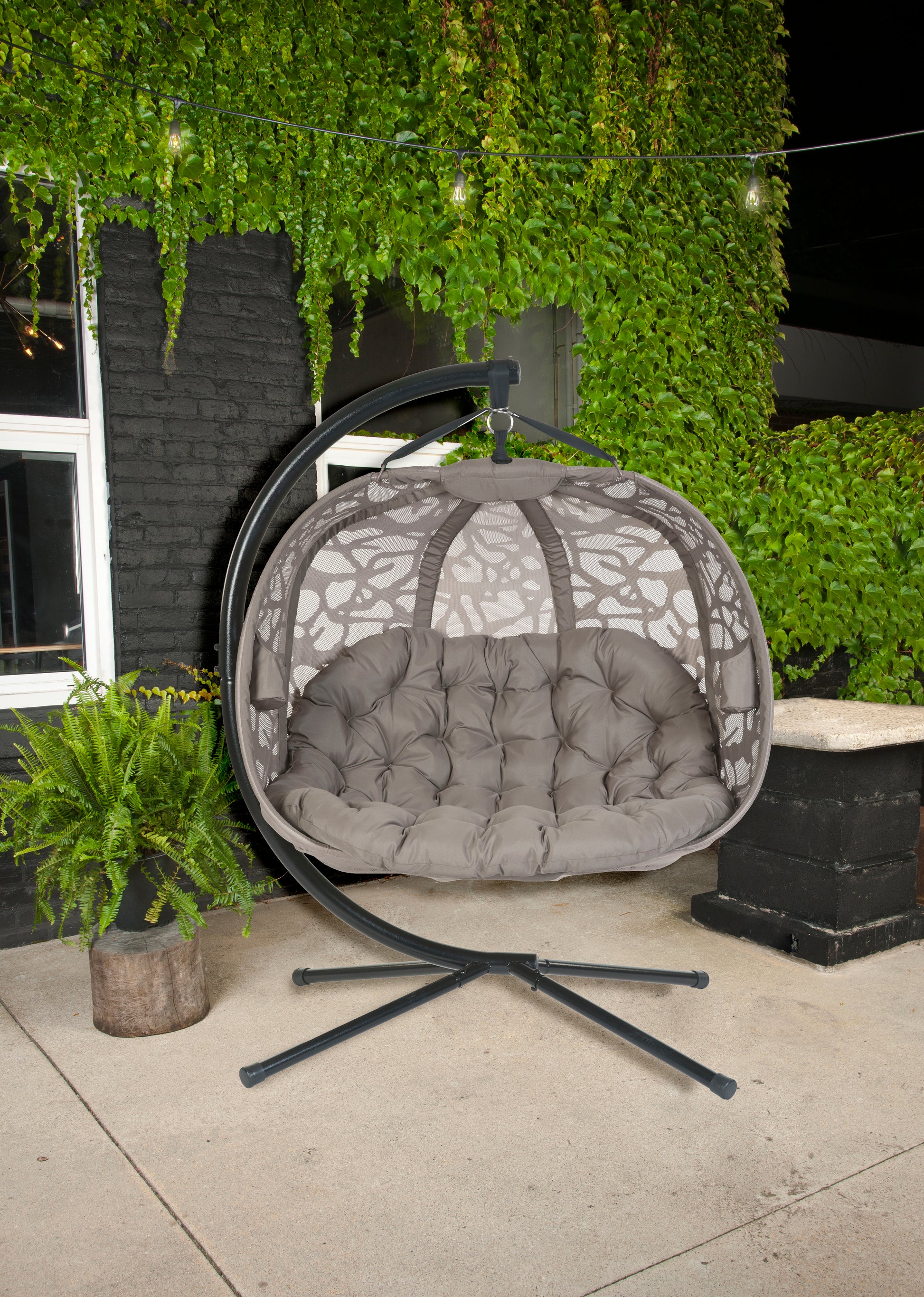 FlowerHouse Hanging Pumpkin Loveseat Chair with stand-Branch