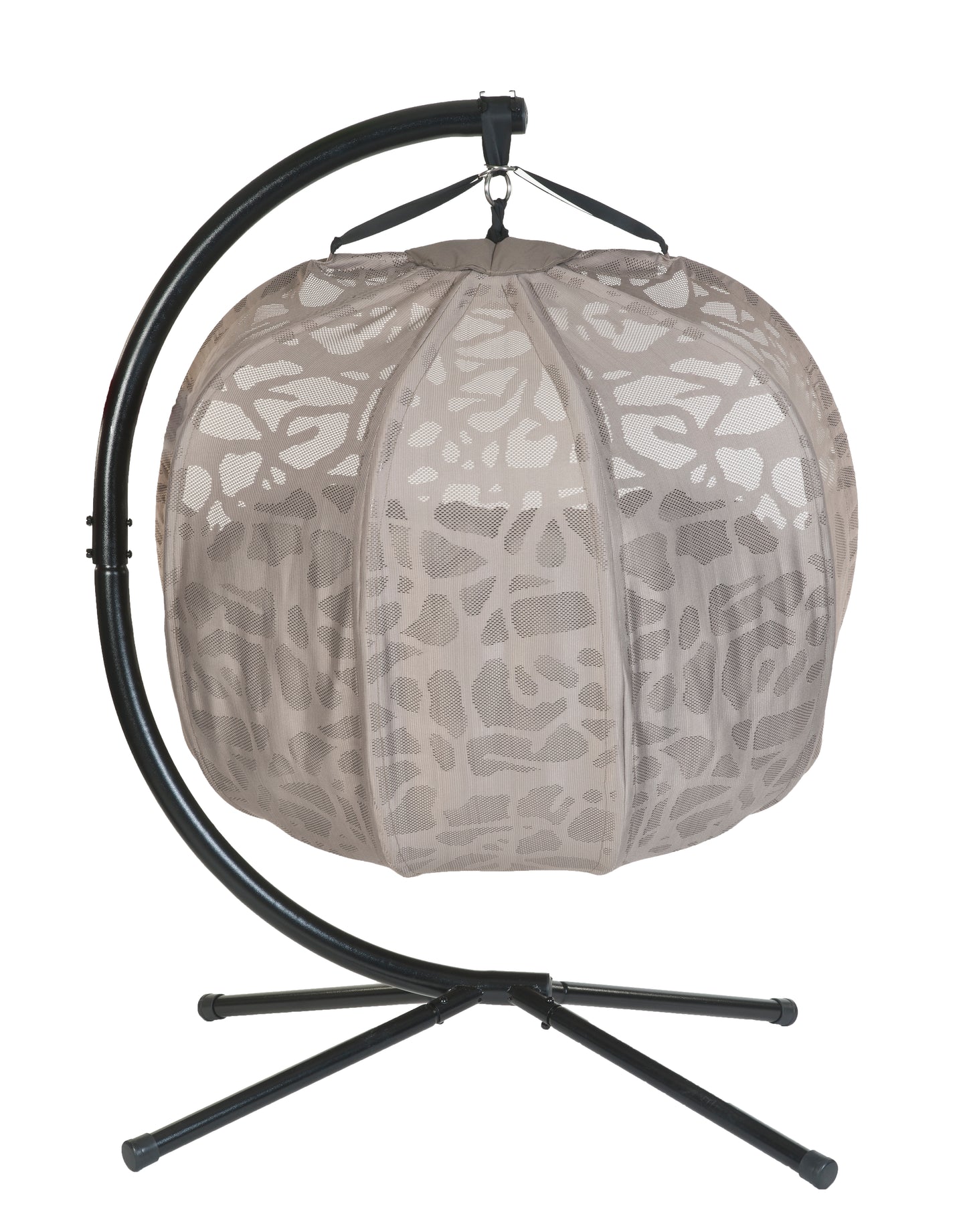 FlowerHouse Hanging Pumpkin Loveseat Chair with stand-Branch - back view