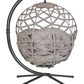 FlowerHouse Crossweave Hanging Ball Chair with stand - back view