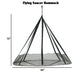 FlowerHouse Hanging Hammock Flying Saucer with Stand - dimension details