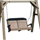 LuxCraft A-Frame Vinyl Swing Stand - with swing attached in clay