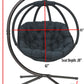 FlowerHouse Hanging Ball Chair with Stand - Overland - Outdoor Oasis