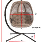 FlowerHouse Hanging Egg Chair - Dreamcatcher with stand - Outdoor Oasis