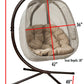 FlowerHouse Hanging Egg Chair with stand - Outdoor Oasis
