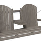 LuxCraft 5' Adirondack Swing - Premium Woodgrain Line - Outdoor Oasis